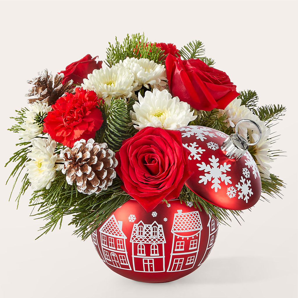 Christmas Village Ornament – Ivory Hills Floral Designs, Keeling VA